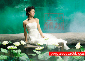 立体梅花恋人婚纱